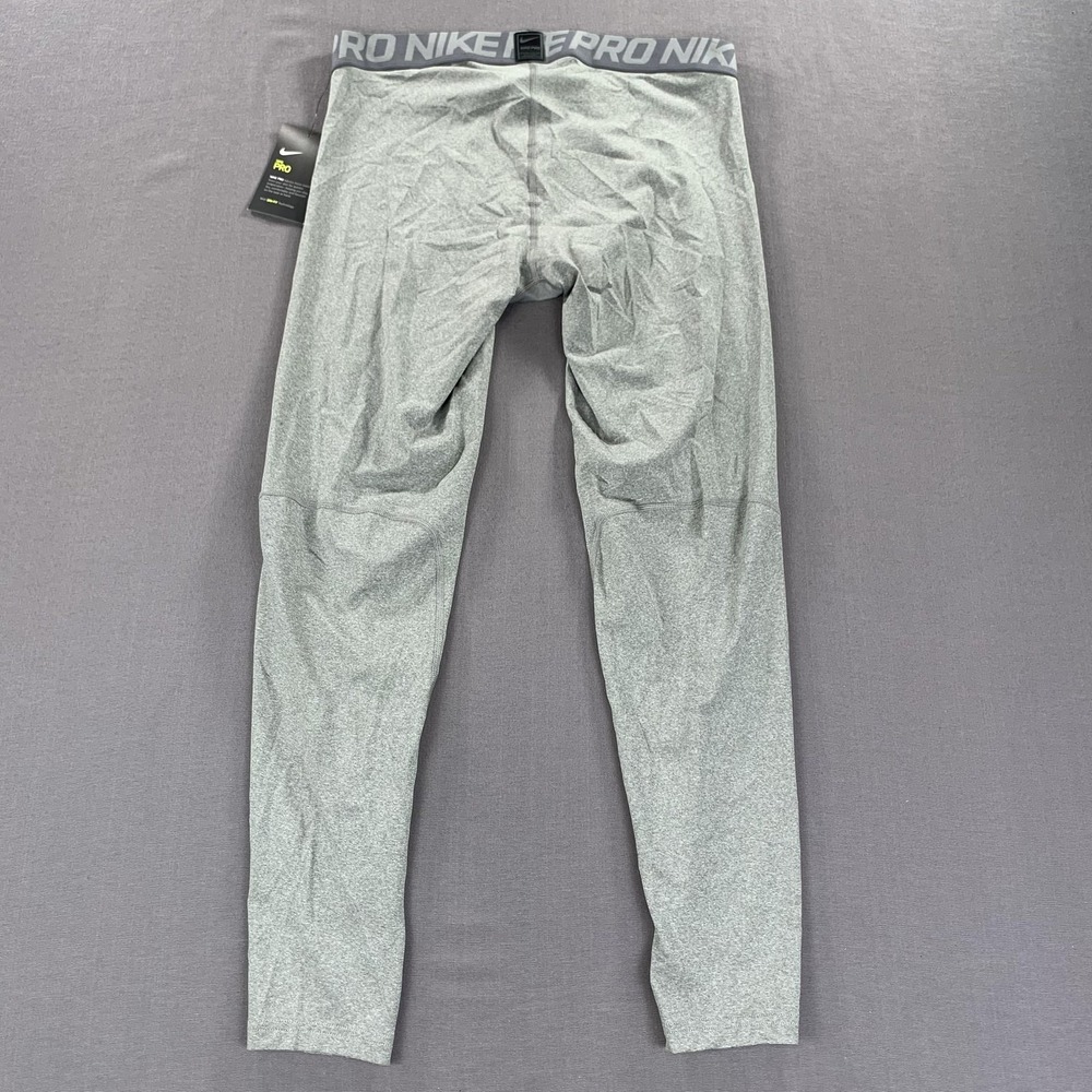 NEW Nike Pro Dri-FIT Pants Mens XL Gray Compression Training Leggings Base Layer - Picture 5 of 15